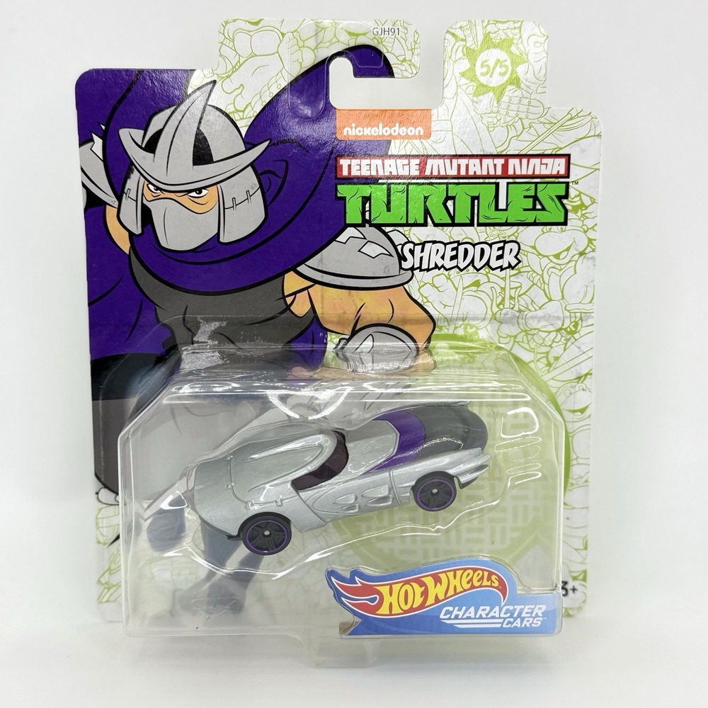 Hot Wheels TMNT Shredder Character Car Nickelodeon Mattel 2019 5/5 NIP‎